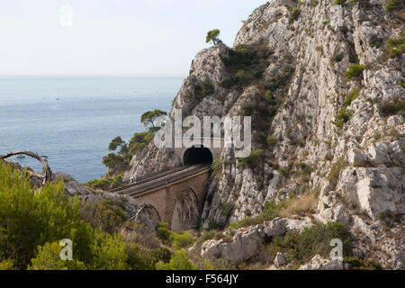 Côte Bleue,West of Marseilles Stock Photo