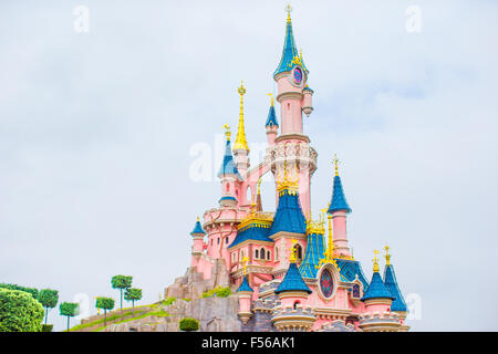 Wonderful magic castle princess at Disneyland Stock Photo