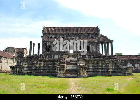 Ancient buddhist khmer temple in Angkor Wat complex, Cambodia. Stock Photo