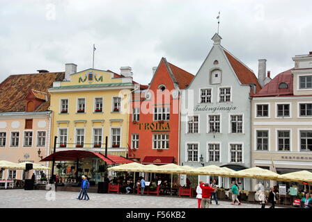Old Town Square in Tallin, Estonia Stock Photo