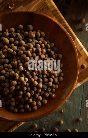 Raw Organic Brown Allspice Ready to Use Stock Photo