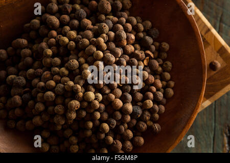 Raw Organic Brown Allspice Ready to Use Stock Photo