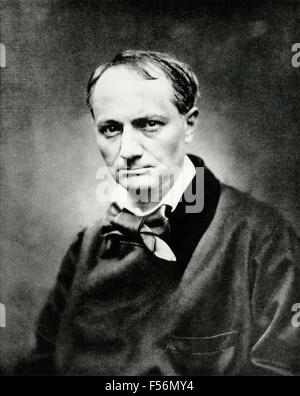Portrait of the French poet Charles Baudelaire Stock Photo
