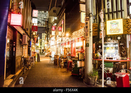 Street scene around Shimbashi station,Minato-Ku,Tokyo,Japan Stock Photo