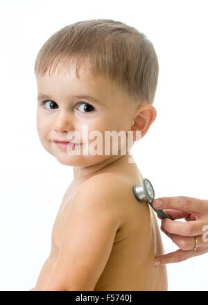 child medical examination Stock Photo