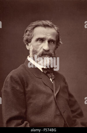 The Italian composer Giuseppe Verdi Stock Photo