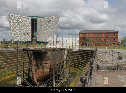 The Titanic Visitors Centre in Belfast's Titanic Quarter Stock Photo