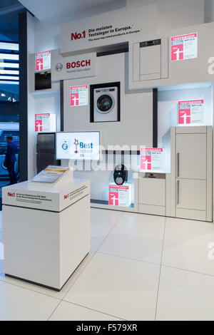 BERLIN - SEPTEMBER 04, 2015: Stand by Bosch. International radio exhibition Berlin (IFA2015). Stock Photo