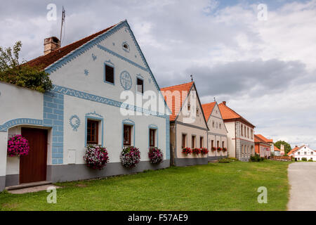 Czech Republic - UNESCO village Holasovice in South Bohemia Stock Photo