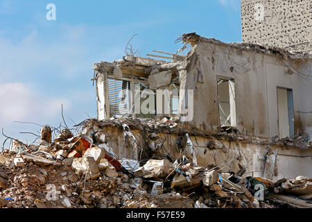 Building demolition, Munich, Germany Stock Photo