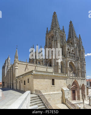 Cathedral, Burgos, Castilla y León, Castilla, Spain Stock Photo