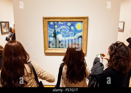The Starry Night painted by Vincent van Gogh (1889), MoMA The Museum of ...