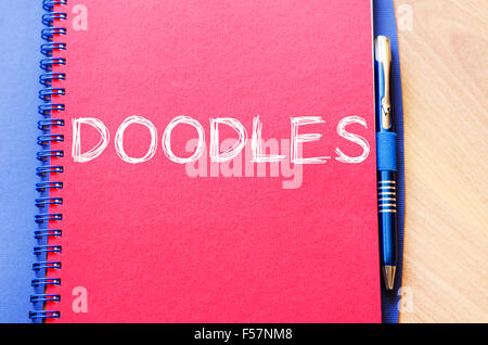 Doodles text concept write on notebook Stock Photo