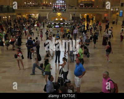 A busy Grand Central Station in New York City's afternoon rush. Stock Photo