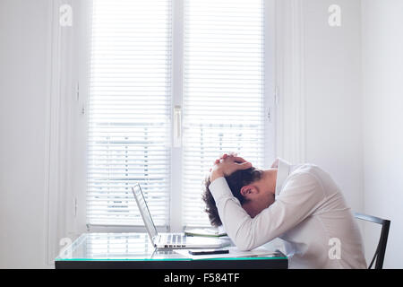 stress at work Stock Photo