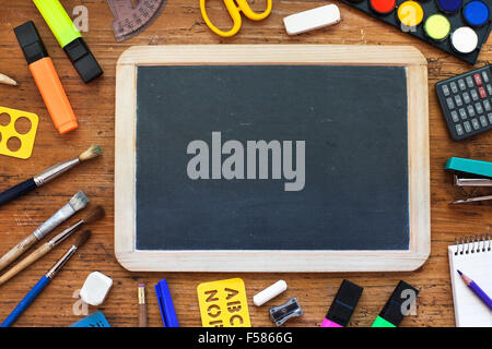 school background with chalkboard Stock Photo