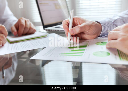 business monitoring Stock Photo