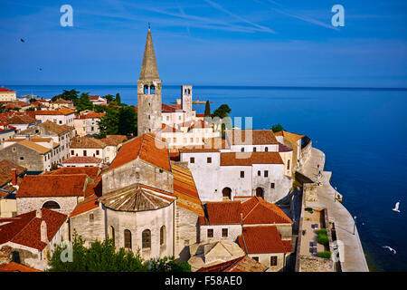 Croatia, Adriatic coast, Istria, village of Porec, Euphrasian Basilica, world heritage of the UNESCO Stock Photo