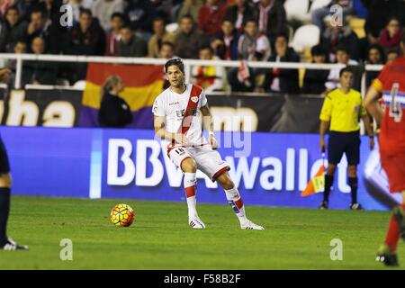 Madrid, Spain. 23rd Oct, 2015. Ze Castro (Rayo) Football/Soccer : Spanish 'Liga BBVA' match between Rayo Vallecano de Madrid 3-0 RCD Espanyol at the Campo de Futbol de Vallecas in Madrid, Spain . Credit:  Mutsu Kawamori/AFLO/Alamy Live News Stock Photo