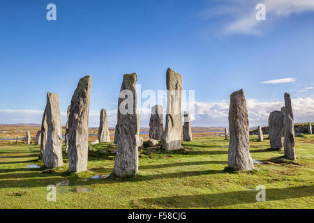 Stone circle at Callanish, Isle of Lewis, Western Isles, Outer Hebrides, Scotland, UK Stock Photo