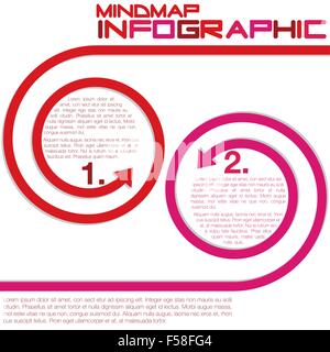 Bright infographic arrows in vector format. Stock Vector