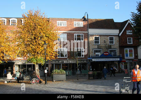 salisbury town centre shops wiltshire england uk Stock Photo - Alamy