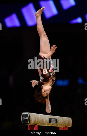 Glasgow, UK. 29th Oct, 2015. MAI MURAKAMI from Japan competes on beam during the All-Around finals of the 2015 World Gymnastics Championships held in Glasgow, United Kingdom. Credit:  Amy Sanderson/ZUMA Wire/Alamy Live News Stock Photo