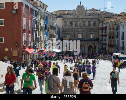 Town of Cuenca in Castilla-La Mancha, Spain, Europe Stock Photo
