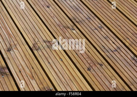 wood outdoor decking Stock Photo