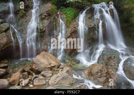 Tien Sa Waterfall, Sapa village, Lao Cai Province, Northwest Vietnam. Stock Photo