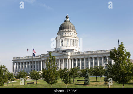 Utah State Capitol building is located in Salt Lake City, Utah, USA. Stock Photo