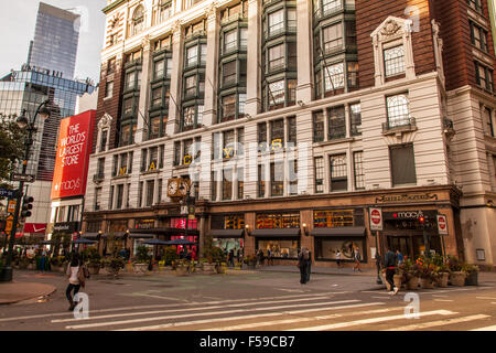 Macy's Department store, Herald Square on Sixth Avenue, Manhattan, New York City, United States of America. Stock Photo