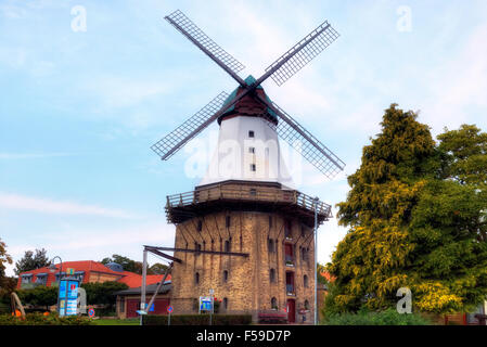 windmill Amanda, Kappeln, Schlei, Schleswig-Holstein, Germany Stock Photo