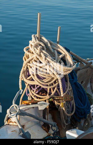 Greek Rudder Traditional Greek Fishing Boat Detail, Tiller, Rudder and Deck - on ...