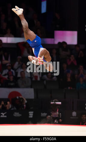Glasgow, Scotland. 30th Oct, 2015. FIG Artistic Gymnastics World Championships. Day Eight. Manrique LARDUET (CUB) during his Floor routine in the Me's All-Around Final. Credit:  Action Plus Sports/Alamy Live News Stock Photo