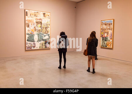 Robert Rauschenberg exhibition at the Pace Gallery In Chelsea, New York City, United States of America. Stock Photo