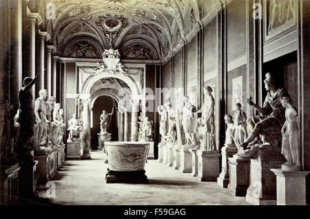 Gallery of Jupiter, or Gallery of Statues, Vatican Museums Stock Photo