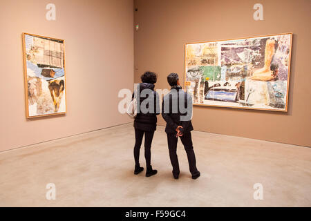 Robert Rauschenberg exhibition at the Pace Gallery In Chelsea, New York City, United States of America. Stock Photo