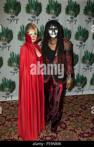 New York, NY, USA. 30th Oct, 2015. Nancy Hunt, Nile Rodgers at arrivals for New York Restoration Project's 20th Anniversary Hulaween Party, The Waldorf-Astoria, New York, NY October 30, 2015. Credit:  Lev Radin/Everett Collection/Alamy Live News Stock Photo