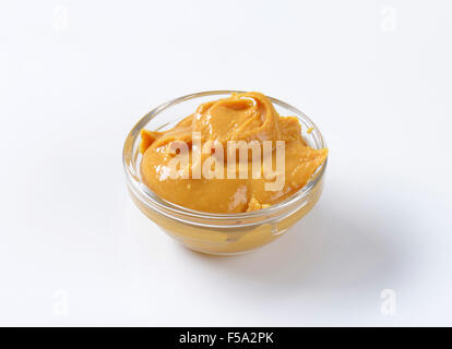 Creamy peanut butter in a bowl Stock Photo