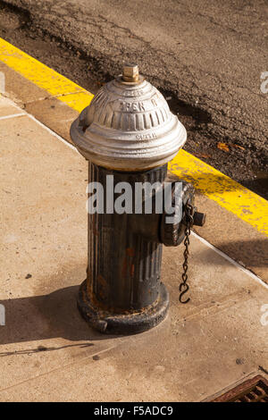 Traditional fire hydrant, Manhattan, New York City , United States of America. Stock Photo