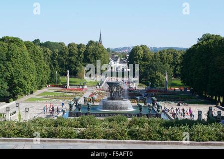 Gustav Vigeland park sculpture Oslo architecture Stock Photo