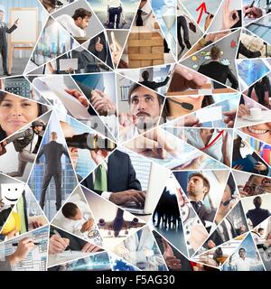 Business life collage Stock Photo