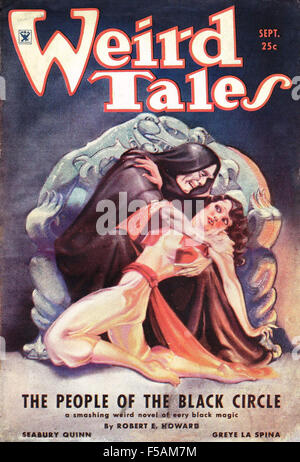 WEIRD TALES September 1934 cover of the American science fiction magazine Stock Photo