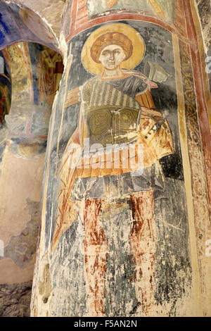 Antiphonitis Monastery fresco inside church in Esentepe in the Turkish Republic of North Cyprus  KATHY DEWITT Stock Photo