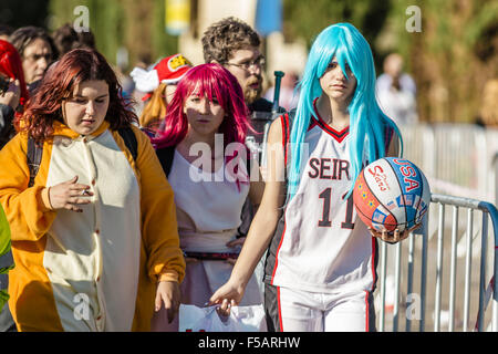 Barcelona, Catalonia, Spain. 31st Oct, 2015. Cosplayers in their costumes attend the 21st Manga Fair in Barcelona © Matthias Oesterle/ZUMA Wire/Alamy Live News Stock Photo