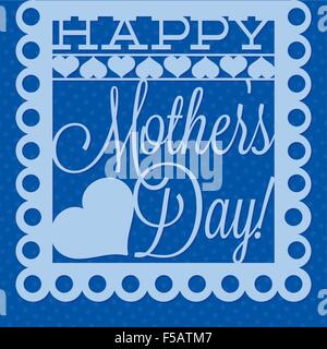 Happy Mother's Day papel picado in vector format. Stock Vector
