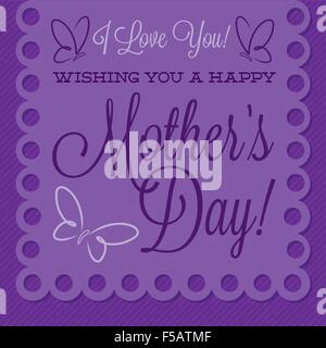 Happy Mother's Day papel picado in vector format. Stock Vector
