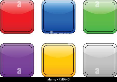 Empty color web icon on a white background. Vector illustration. Stock Vector