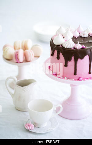 Afternoon tea and cake Stock Photo